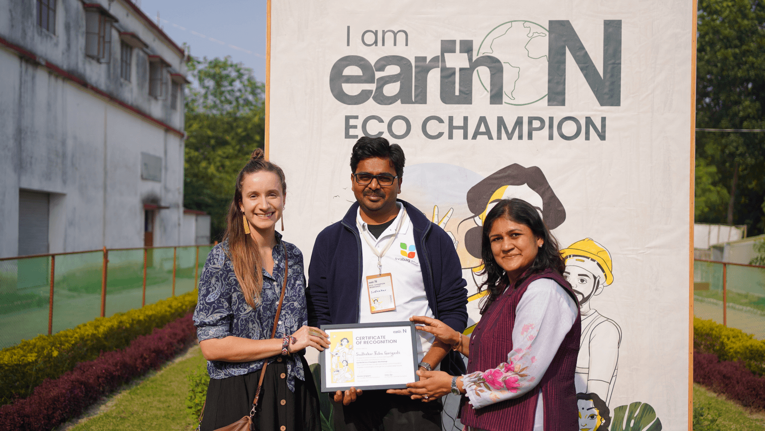 At EarthOn Eco Champion workshop at Nadia.